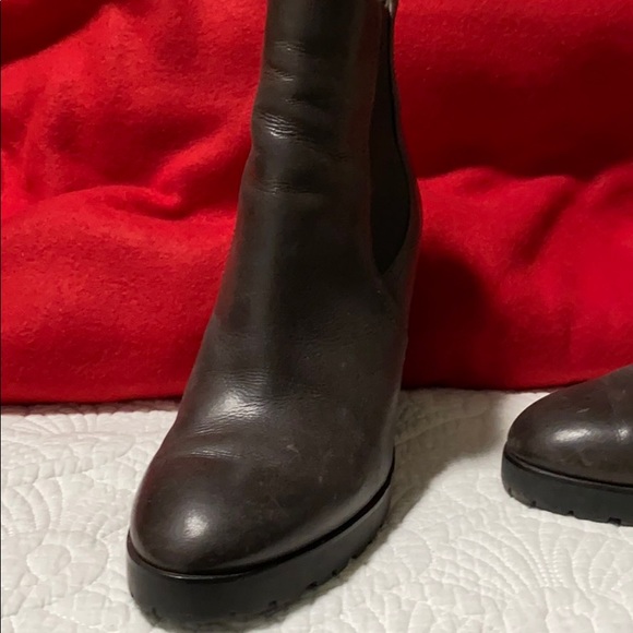 Michael Kors leather wedge booties - Picture 11 of 11